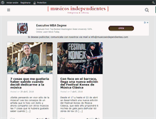 Tablet Screenshot of musicosindependientes.com